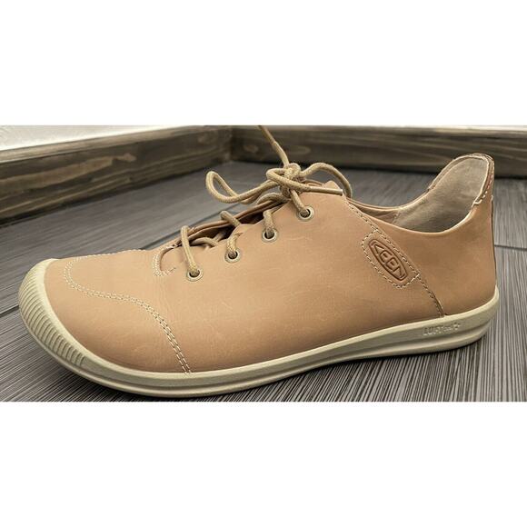 KEEN Womens Lorelai II Brown Leather Lace Up Sneaker Shoes Size 7 - Picture 6 of 13